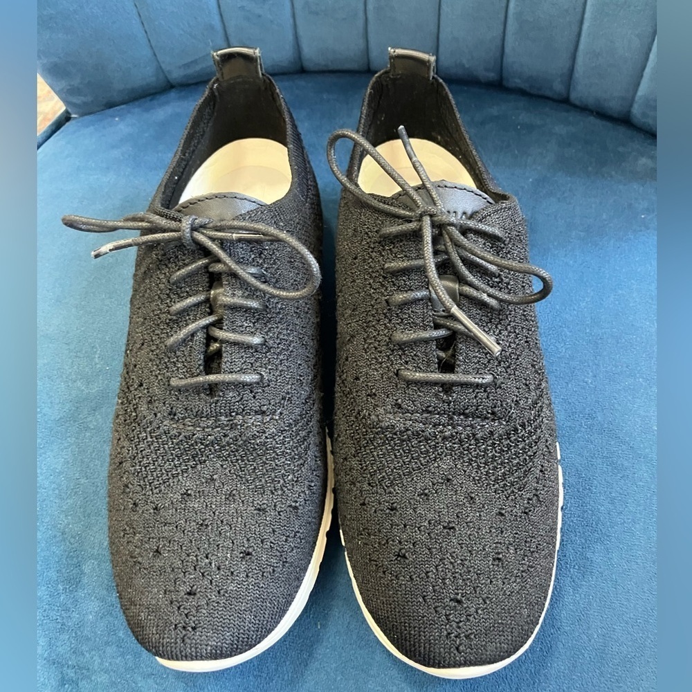 Cole Haan Zerogrand Knit Wingtip Oxford Black Women’s 5.5 B W06723